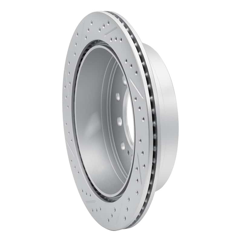 R1 Concepts — R1 01-09 Lexus Gx470 Rear Right Drilled & Slotted Geo-Carbon Rotor - view 4