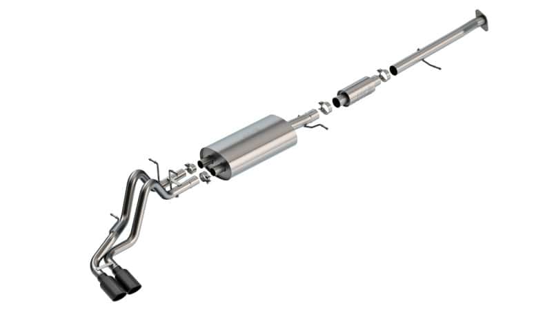 Borla — Borla 23-24 Chevrolet Colorado / 23-24 GMC Canyon S-Type Catback Exhaust w/Black Chrome Tips
Cat-Back System - view 1