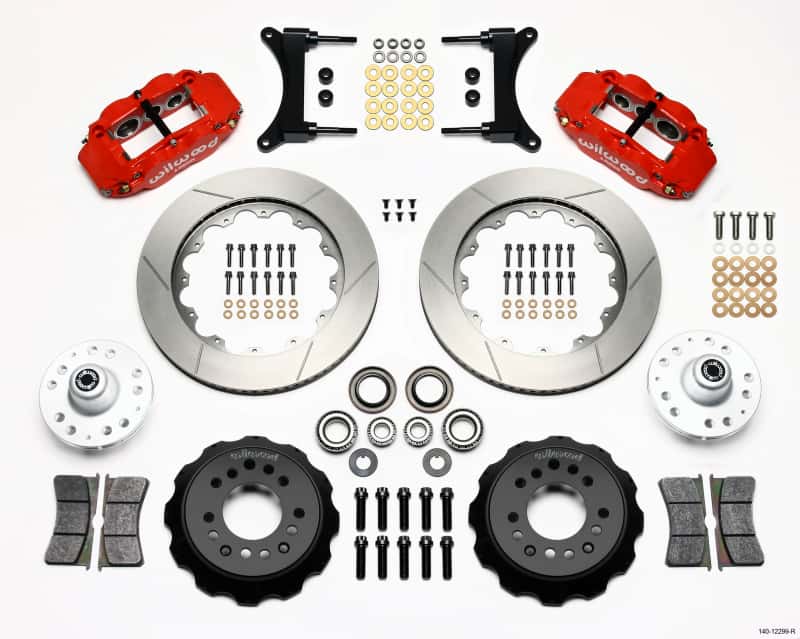 Wilwood — Wilwood Narrow Superlite 6R Front Hub Kit 14.00in Red 79-87 GM G Body
BRAKE KIT - view 2