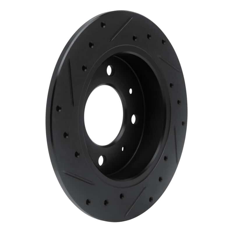 R1 Concepts — R1 04-09 Kia Spectra Rear Right Drilled & Slotted Black Brake Rotor
R1 Brake Rotor Drill - view 4