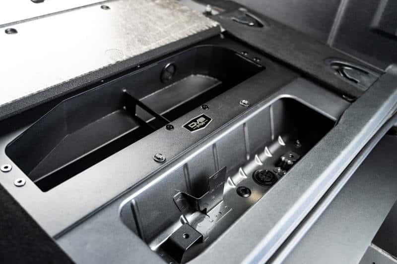 DV8 Offroad — DV8 Offroad 21-23 Ford Bronco (Exc. Bronco Raptor) Air Compressor Mount & Storage Box
Compressor Box Mount - view 4