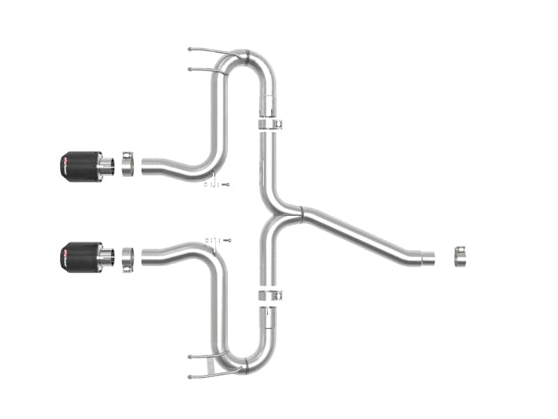 aFe — aFe Takeda 2-1/2in 304 SS Axle-Back Exhaust w/Carbon Tips 17-20 Honda Civic Sport L4-1.5L (t)
Axle-Back Exhaust - view 2