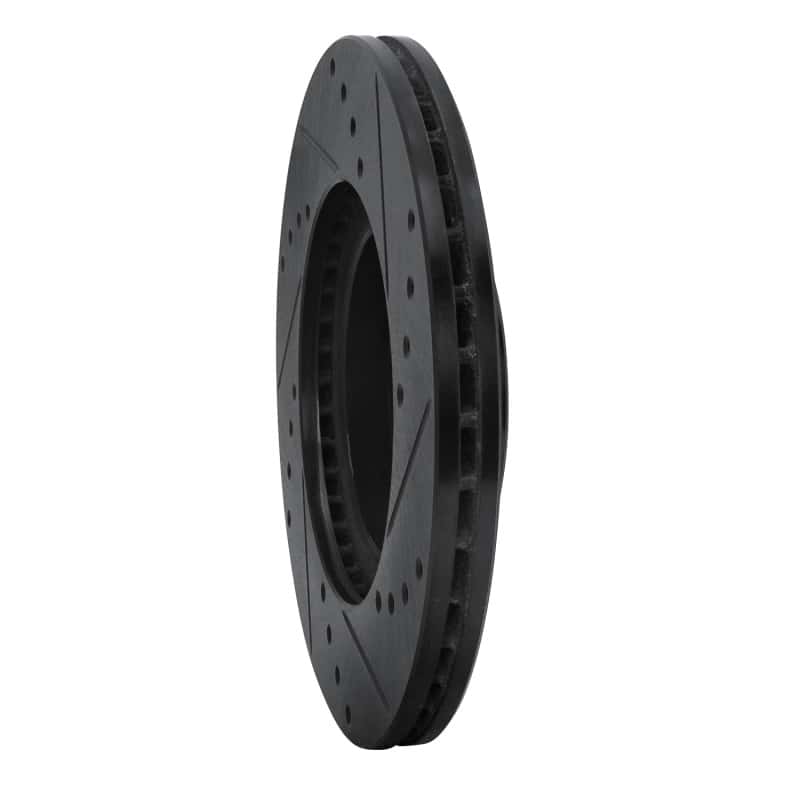 R1 Concepts — R1 01-05 Mazda Miata Front Left Drilled & Slotted Black Brake Rotor
R1 Brake Rotor Drill - view 4