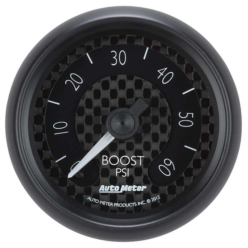 AutoMeter — Autometer GT Series 52mm Mechanical 0-60 psi Boost Gauge
2-1/16" BOOST, 0-60 - view 1
