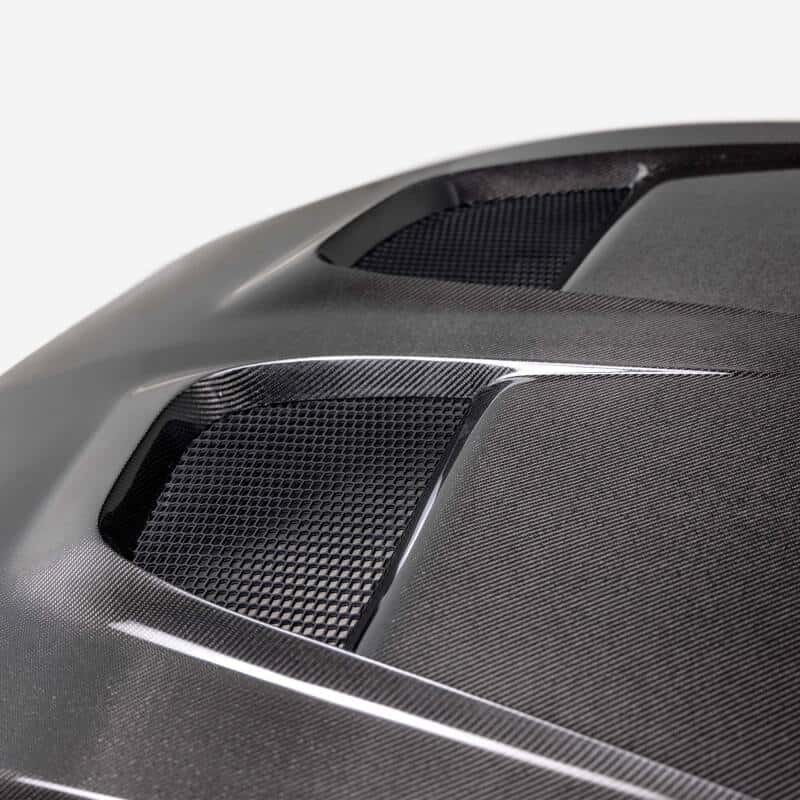 Anderson Composites — Anderson Composites 2024 Ford Mustang Type-GTD Double Sided Carbon Fiber Hood - view 5