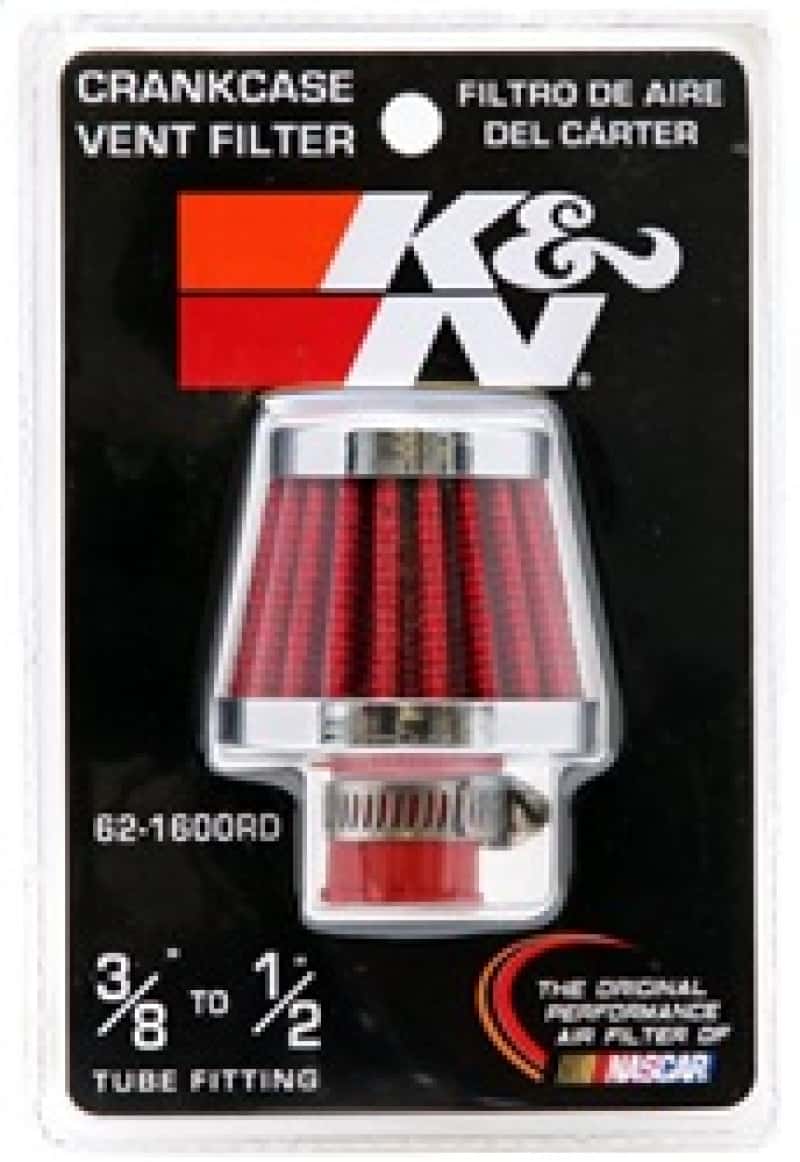 K&N Engineering — K&N 2in Base OD x .375in Flange ID x 1.75in H Rubber Base Crankcase Vent Filter
Vent Air Filter/Brea
Vent Air Filter - view 12