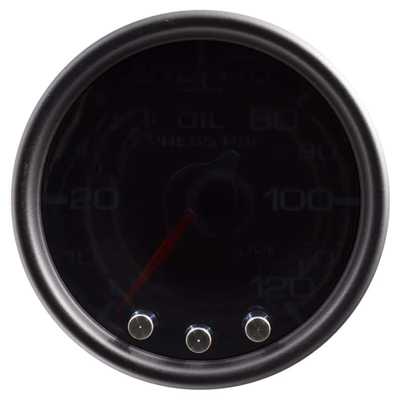 AutoMeter — Autometer Spek-Pro Gauge Oil Press 2 1/16in 120psi Stepper Motor W/Peak & Warn Blk/Smoke/Blk
GA 2" OILP BSB SPEK - view 2