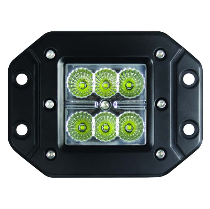 Hella — Hella Value Fit Flush Mount 3in 18W Cube Flood Beam LED Light - view 2