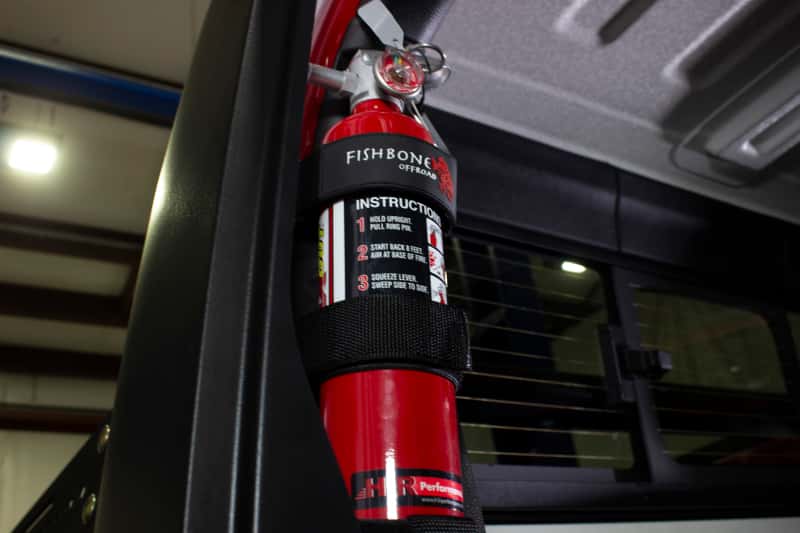 Fishbone Offroad — Fishbone Offroad Padded Roll Bar Black Fire Extinguisher Holder - view 7