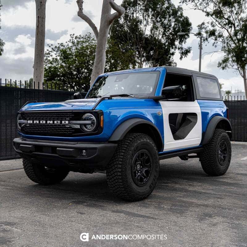 Anderson Composites — Anderson Composites 21-22 Ford Bronco 2DR Fiberglass Doors (Pair) w/ CF Inserts - Off Road - view 7