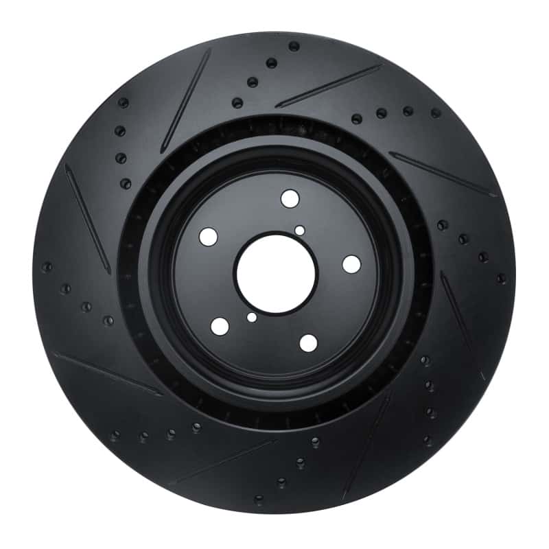 R1 Concepts — R1 18-25 Subaru WRX STI Front Right Drilled & Slotted Black Brake Rotor
R1 Brake Rotor Drill - view 5
