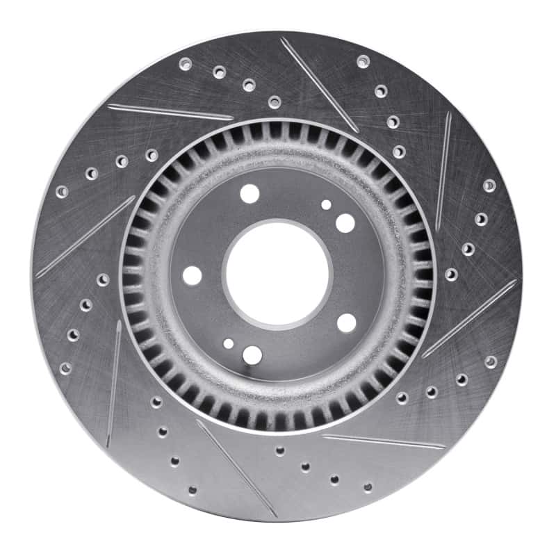 R1 Concepts — R1 11-25 Hyundai TUCSON Front Left Drilled & Slotted Silver Brake Rotor
R1 Brake Rotor Drill - view 5