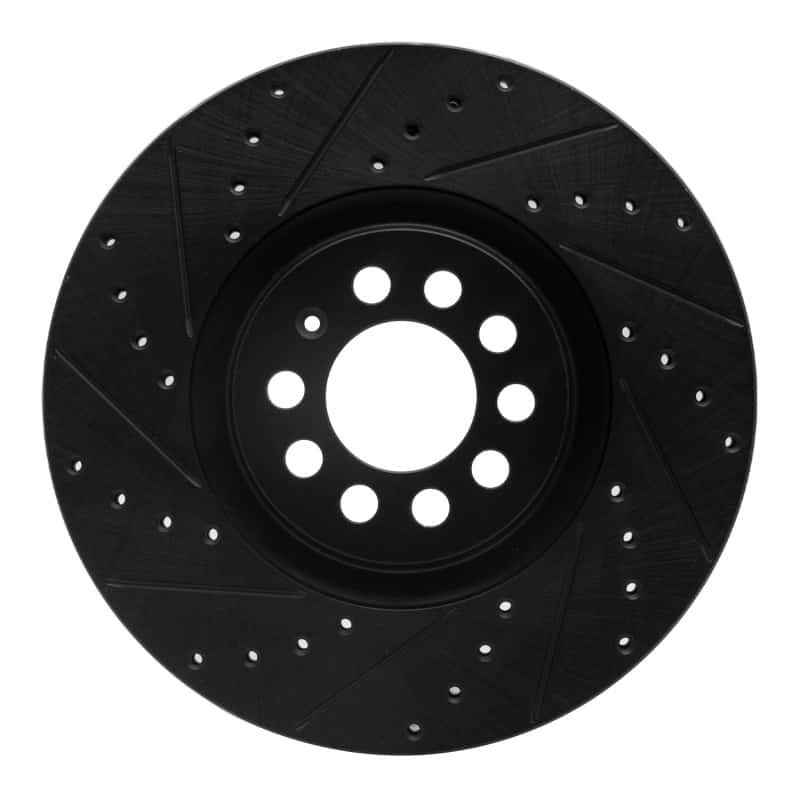 R1 Concepts — R1 00-06 Audi TT Quattro Front Left Drilled & Slotted Black Brake Rotor
R1 Brake Rotor Drill - view 1