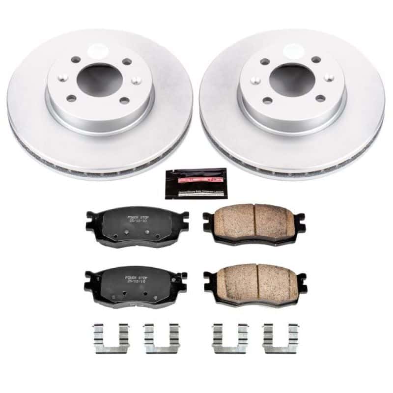 PowerStop — Power Stop 06-11 Hyundai Accent Front Z17 Evolution Geomet Coated Brake Kit - view 1