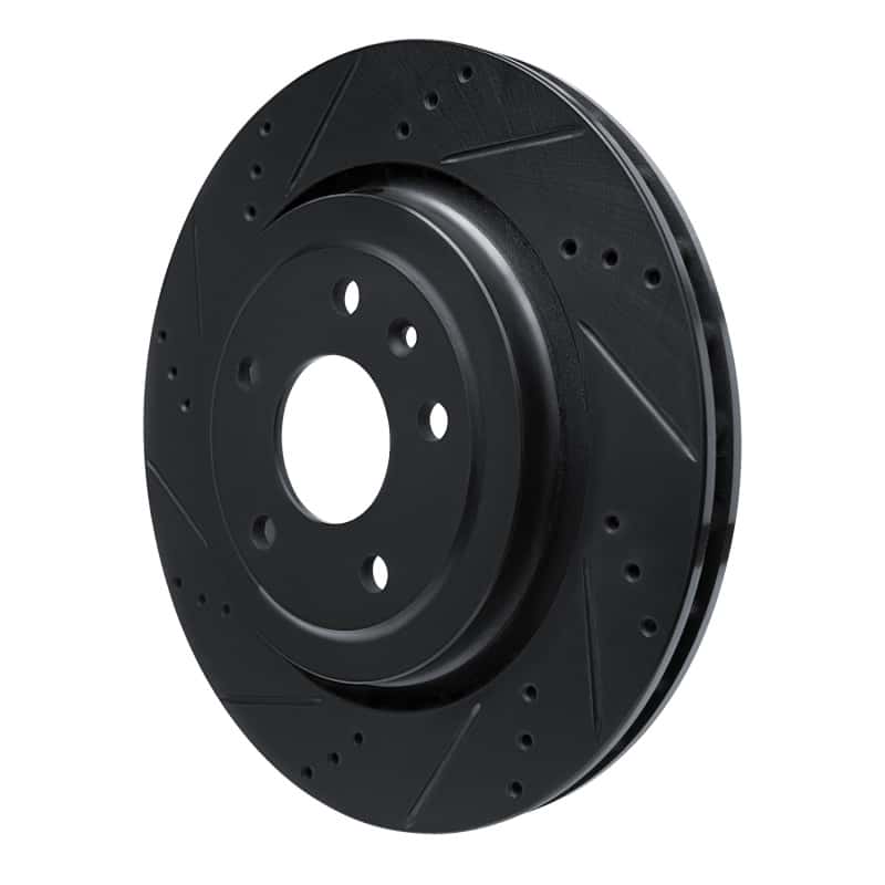 R1 Concepts — R1 14-19 Chevrolet Corvette Rear Left Drilled & Slotted Black Brake Rotor
R1 Brake Rotor Drill - view 2