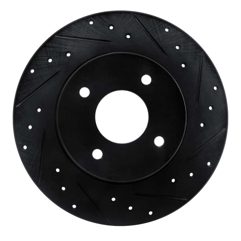 R1 Concepts — R1 84-85 Nissan 300ZX Rear Right Drilled & Slotted Black Brake Rotor
R1 Brake Rotor Drill - view 1