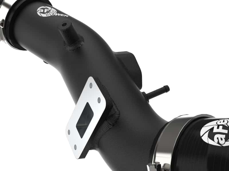 aFe — aFe BladeRunner 2-1/2 IN Aluminum Cold Charge Pipe Black 17-20 Hyundai Elantra GT L4-1.6L (t)
Cold Charge Pipe - view 4