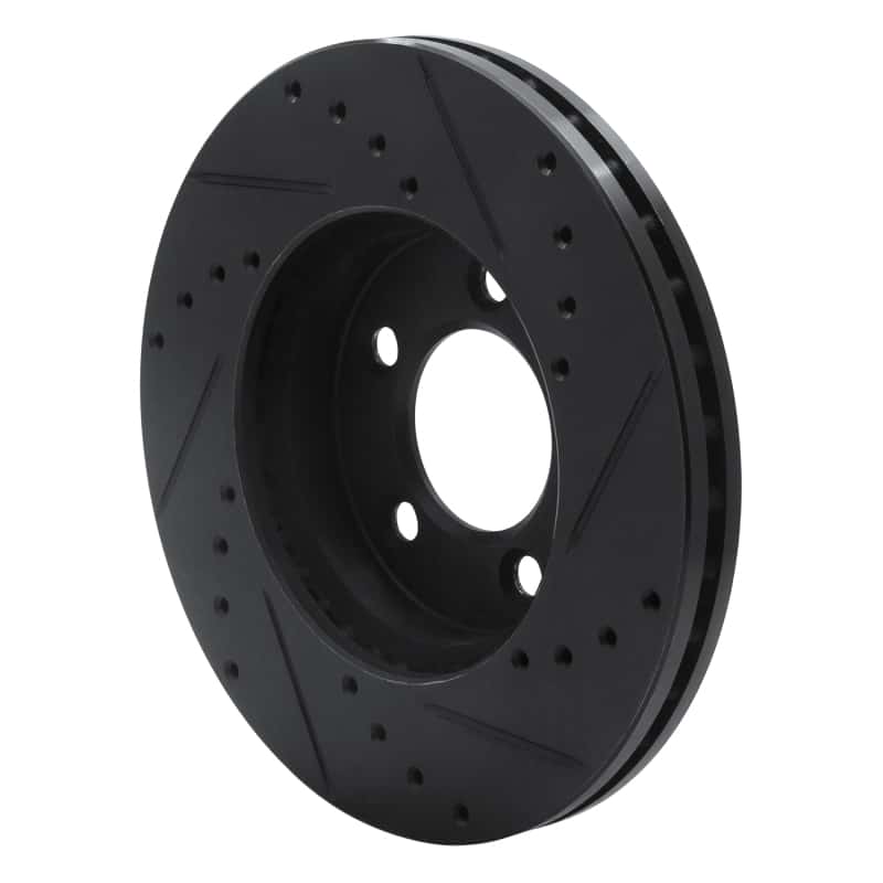 R1 Concepts — R1 91-00 Ford Thunderbird Front Left Drilled & Slotted Black Brake Rotor
R1 Brake Rotor Drill - view 4