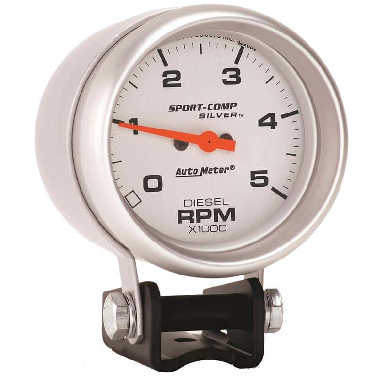 AutoMeter — Autometer Ultra-Lite 2-5/8in Pedestal Diesel Tachometer 0-5000 RPM
2-5/8" TACH, 5,000 R - view 3