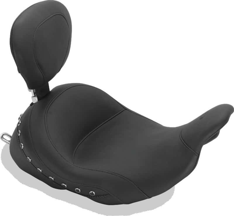 Mustang Motorcycle — Mustang 08-21 Honda Electra Glide Std,Rd Glide,Rd King,Str Glide Lowdow Solo Seat Pearls - Black - view 2