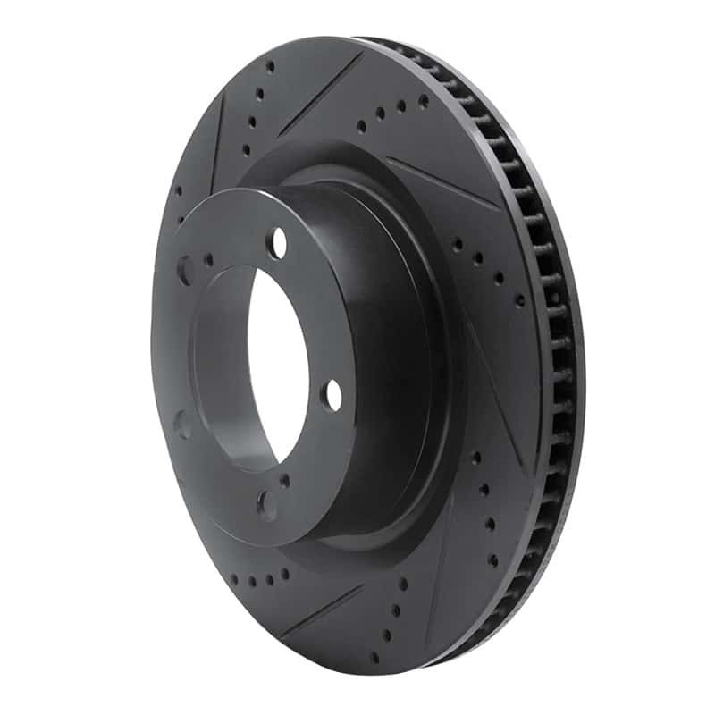 R1 Concepts — R1 07-22 Lexus LX570 Front Left Drilled & Slotted Black Brake Rotor
R1 Brake Rotor Drill - view 2