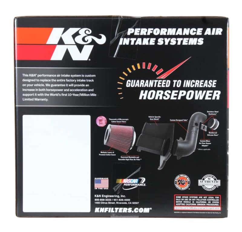 K&N Engineering — K&N 19-20 Jeep Cherokee L4-2.4L Performance Air Intake Kit
Performance Air Inta
Air Intake System - view 12
