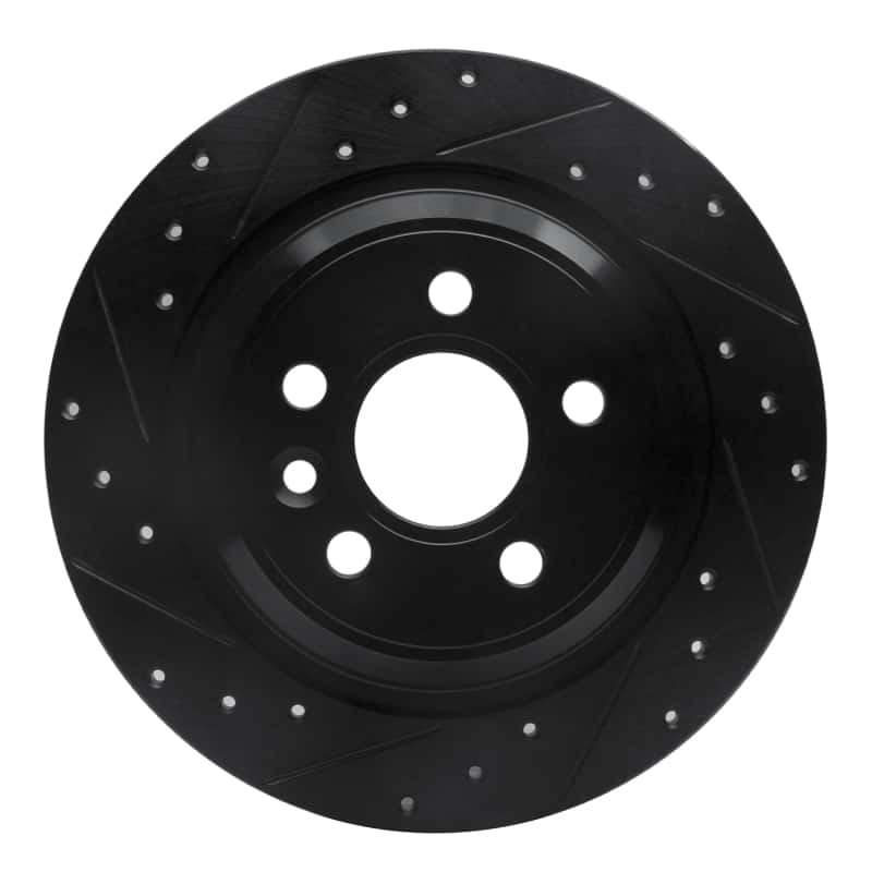 R1 Concepts — R1 07-18 Volvo V60 Cross Country Rear Left Drilled & Slotted Black Brake Rotor
R1 Brake Rotor Drill - view 1