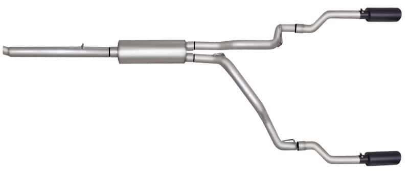 Gibson — Gibson 05-08 Dodge Dakota SLT 3.7L 2.5in Cat-Back Dual Split Exhaust - Black Elite
Truck/Suv - view 1