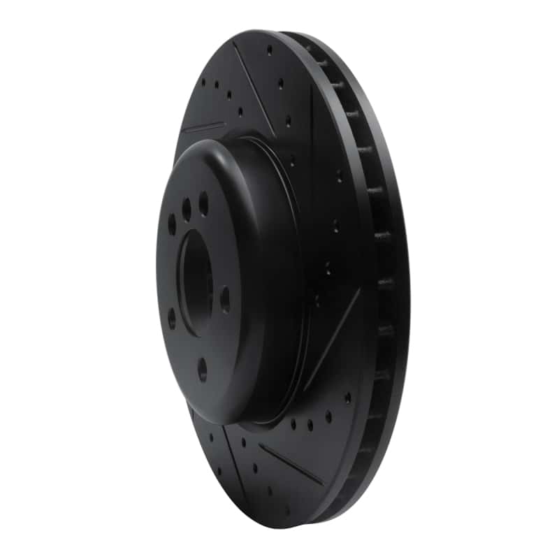 R1 Concepts — R1 11-19 BMW ActiveHybrid 5 Front Right Drilled & Slotted Black Brake Rotor
R1 Brake Rotor Drill - view 2