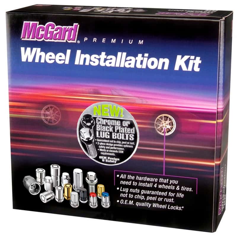 McGard — McGard 5 Lug Hex Install Kit w/Locks (Cone Seat Bolt) M14X1.5 / 17mm Hex / 28.0mm Shank L. - Black - view 7