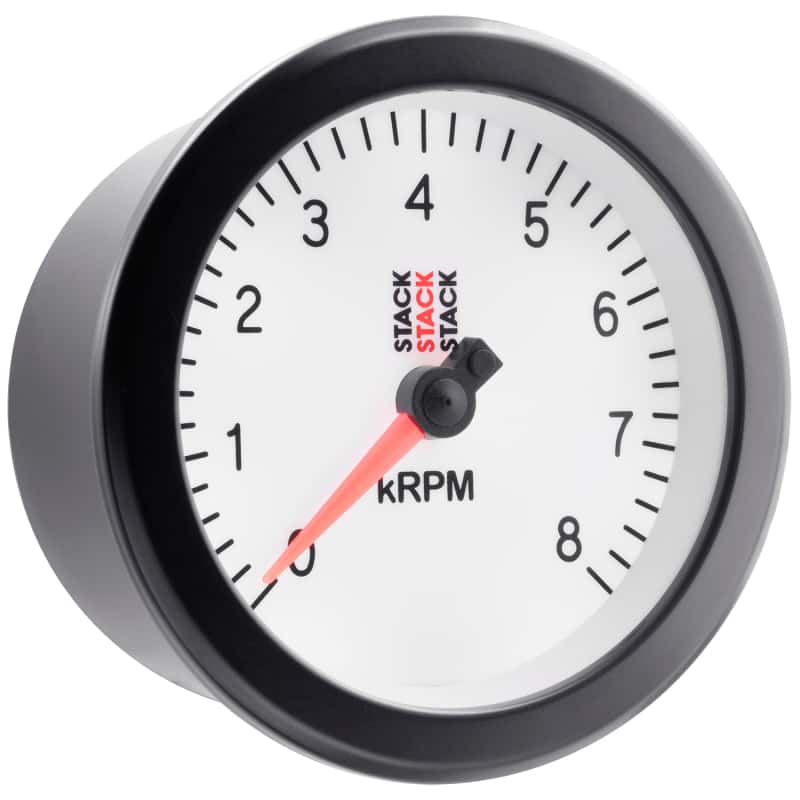 AutoMeter — Autometer Stack Sport 88mm 0-8K RPM Tachometer - White
TACH SPORT WHT 8KRPM - view 6