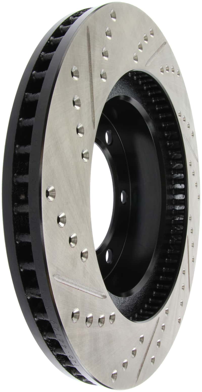Stoptech — StopTech 07-08 Toyota FJ Cruiser / 05-08 Tacoma (6 lug) / 03-08 4 Runner (319mm disc) SportStop Slo
Disc Brake Rotor
Slot/Drill Rotor - view 1