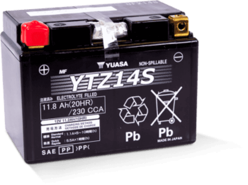 Yuasa Battery — Yuasa YTZ14S Maintenance Free AGM 12-Volt Battery - view 2