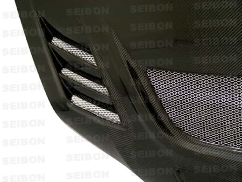 Seibon — Seibon 03-07 Mitsubishi Evo 8 & 9 CW Carbon Fiber Hood - view 3