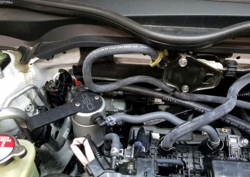 J&L — J&L 16-21 Honda Civic 1.5L Turbo (EX & Si) Passenger Side Oil Separator 3.0 - Clear Anodized
Oil Separator - view 2