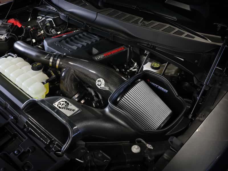 aFe — aFe 21-24 Ford F150 Raptor Track Series Carbon Fiber Cold Air Intake System w/ Pro DRY S Filter
Track Series Intake  - view 8