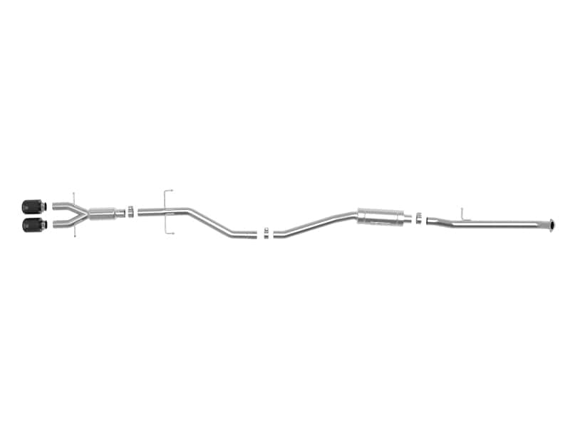 aFe — aFe Takeda 2.5in 304SS Cat-Back Exhaust System w/ Black Tips 17-20 Honda Civic Si Sedan I4 1.5L
Cat-Back Exhaust - view 3