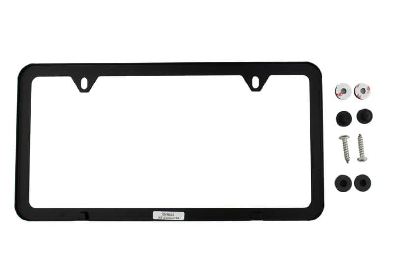 Ford Racing — Ford Racing Ford Performance Slim License Plate Frame - Black Stainless Steel - view 3