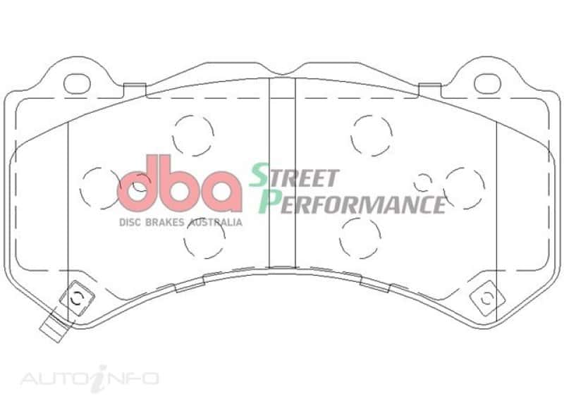 DBA — DBA 07-22 Nissan GT-R R35 Front Street Performance Brake Pad Kit
Brake Pad - view 1