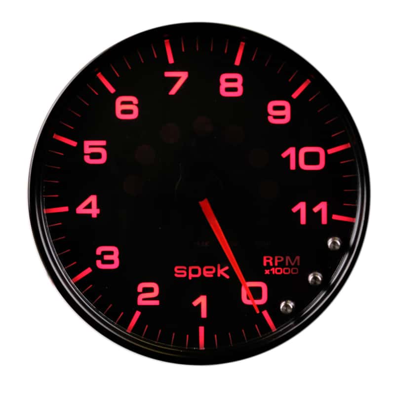 AutoMeter — Autometer Spek-Pro Gauge Tachometer 5in 11K Rpm W/Shift Light & Peak Mem Black/Black
GA 5" 11KRPM BCB SPK - view 6