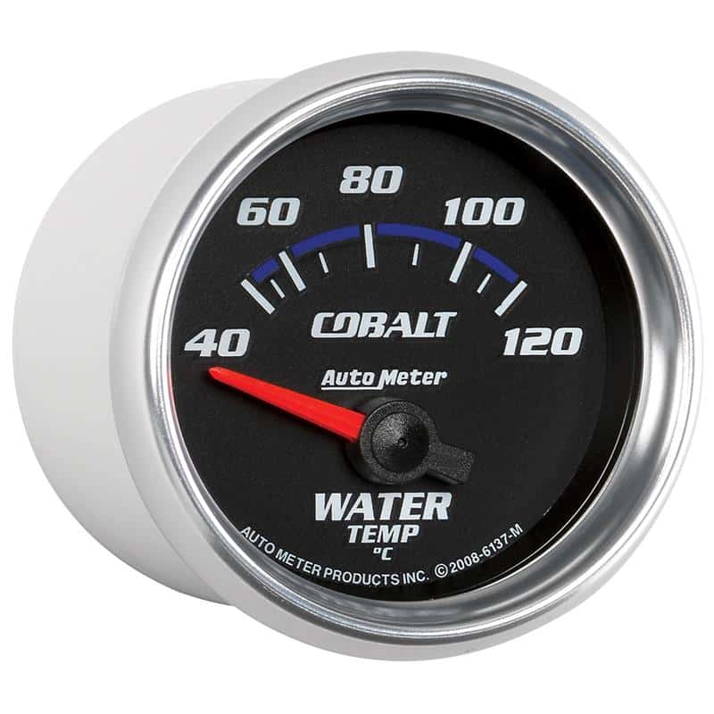 AutoMeter — Autometer Cobalt 52mm Short Sweep Electronic 40-120 Deg C Water Temperature Gauge
GA 2" WTMP 120C E CB - view 4