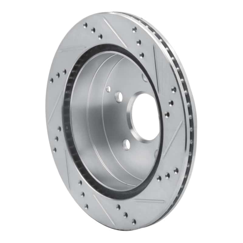 R1 Concepts — R1 10-17 Chevrolet Equinox Rear Left Drilled & Slotted Silver Brake Rotor
R1 Brake Rotor Drill - view 4