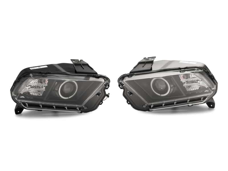 Raxiom — Raxiom 13-14 Ford Mustang LED Halo Projector Headlights- Black Housing (Clear Lens)
Headlights - view 3