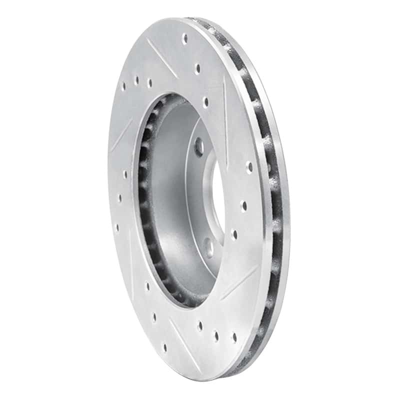 R1 Concepts — R1 92-00 Dodge COLT Front Left Drilled & Slotted Silver Brake Rotor
R1 Brake Rotor Drill - view 4