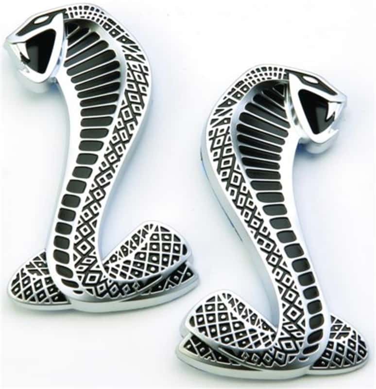 Ford Racing — Ford Racing 2007-2009 Mustang SVT Cobra Snake Fender Emblems - view 2