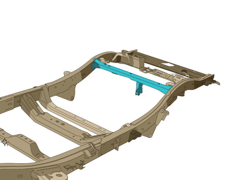 RustBuster — RustBuster 06-10 Hummer H3 Fuel Tank Crossmember - view 2