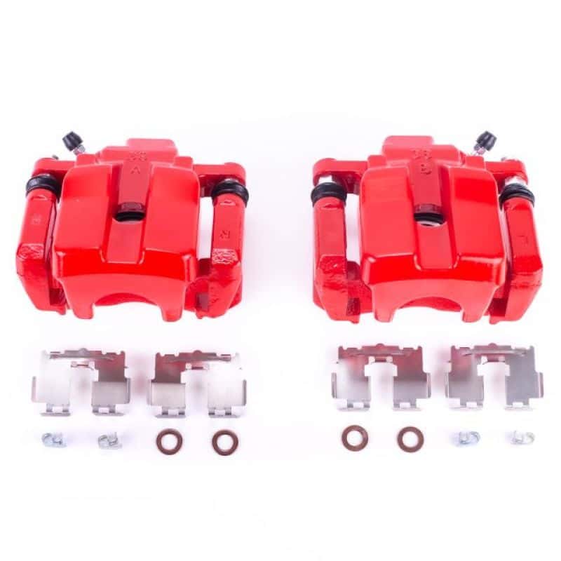 PowerStop — Power Stop 09-10 Pontiac Vibe Rear Red Calipers w/Brackets - Pair
Caliper Set - view 1