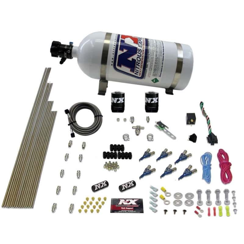 Nitrous Express — Nitrous Express V6AN Gasoline EFI Nitrous Kit (150-375HP) w/10lb Bottle
Injection System Kit
N2OSys - view 1