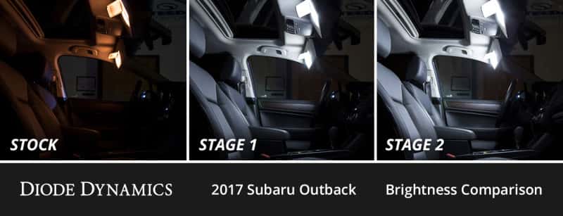 Diode Dynamics — Diode Dynamics 15-19 Subaru Outback Interior LED Kit Cool White Stage 1 - view 4