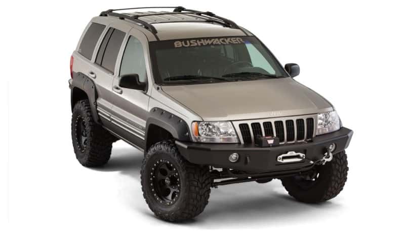 Bushwacker — Bushwacker 99-04 Jeep Grand Cherokee Cutout Style Flares 4pc - Black
FF Jeep Cutout 4Pc - view 2